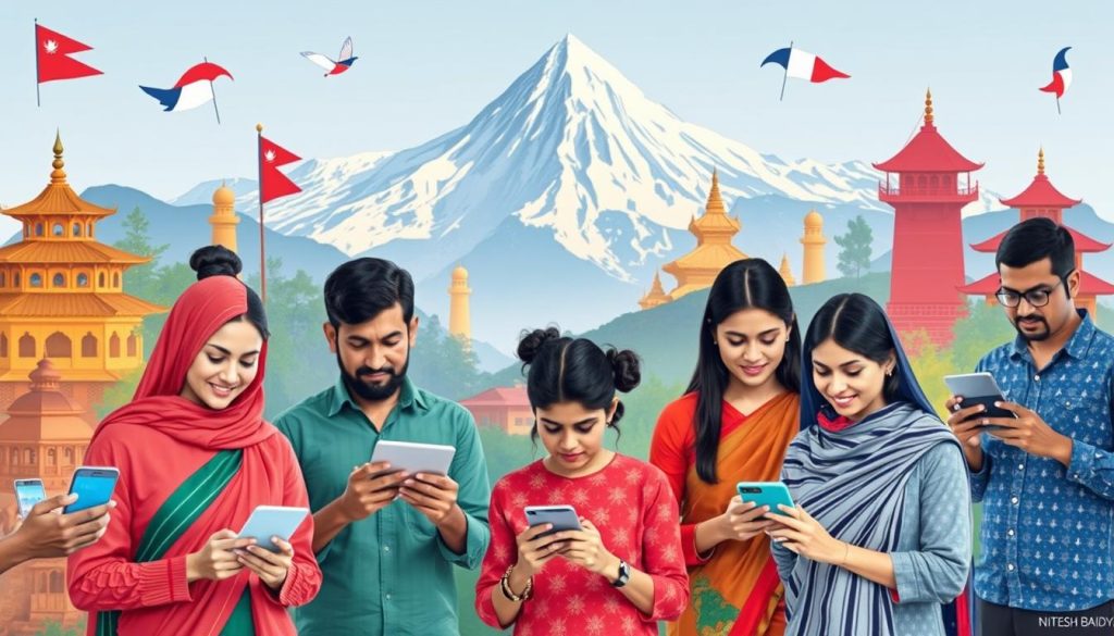 Nepal internet users