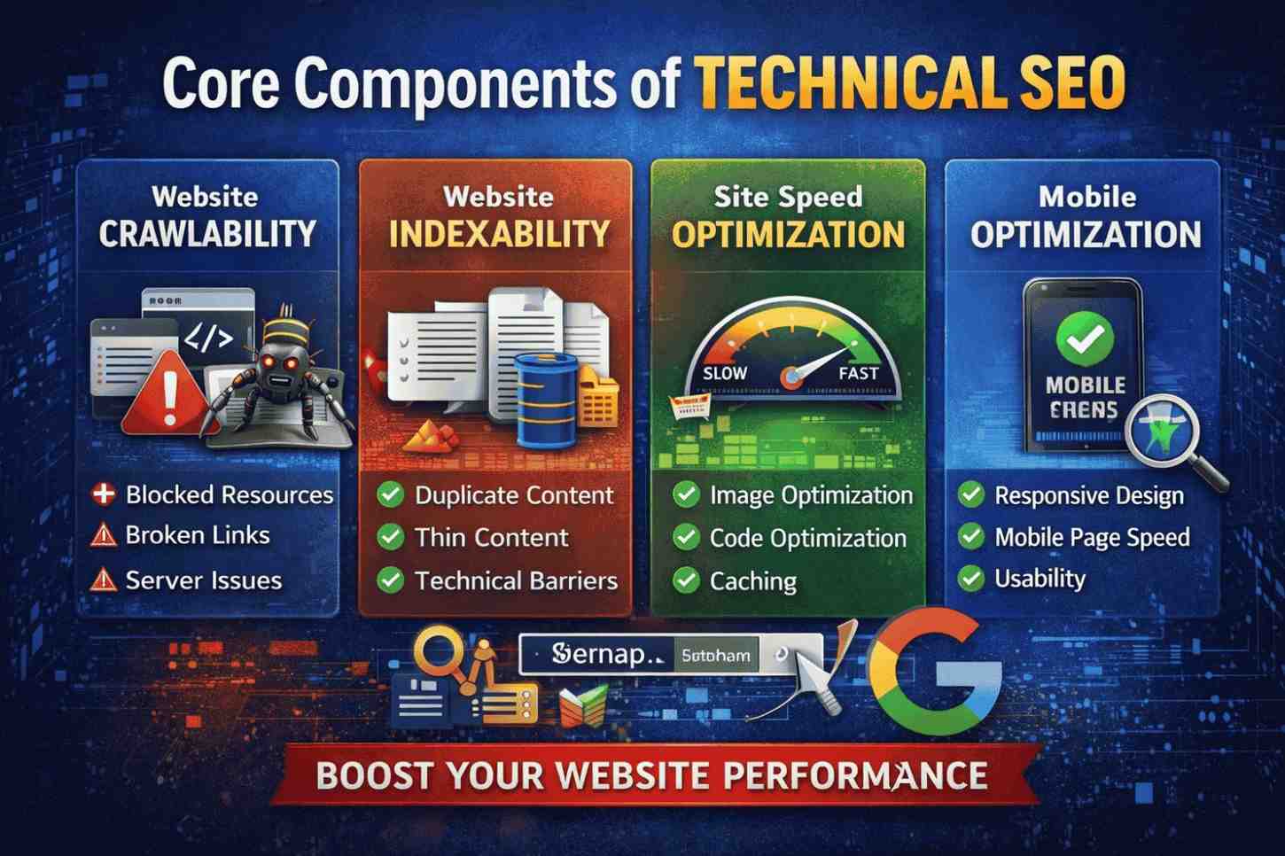 Core Components of Technical SEO